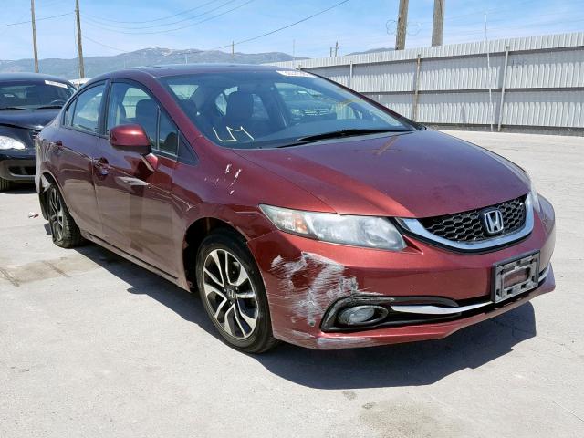 19XFB2F98DE006440 - 2013 HONDA CIVIC EXL MAROON photo 1