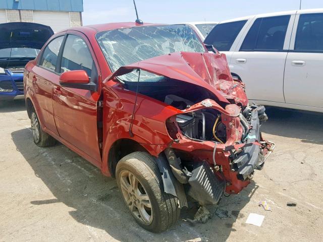 KL1TG5DE2BB151187 - 2011 CHEVROLET AVEO LT RED photo 1