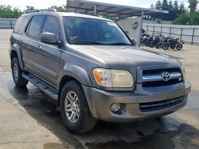 5TDZT38A55S240632 - 2005 TOYOTA SEQUOIA LI CHARCOAL photo 1