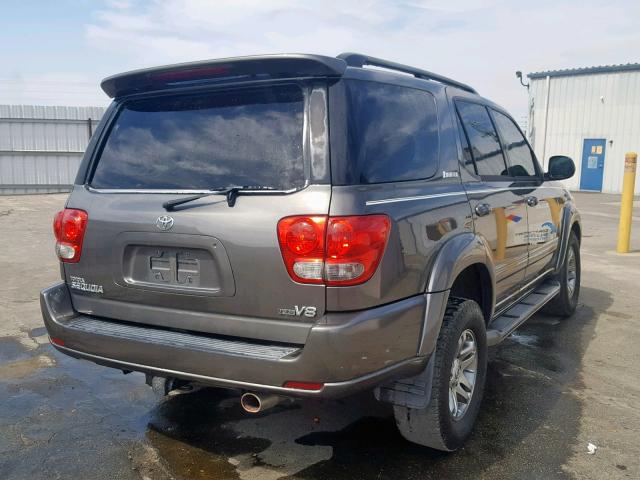 5TDZT38A55S240632 - 2005 TOYOTA SEQUOIA LI CHARCOAL photo 4