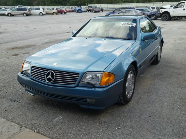 WDBFA66E1NF046405 - 1992 MERCEDES-BENZ 500 SL TEAL photo 2