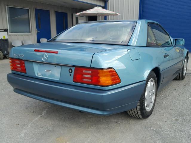 WDBFA66E1NF046405 - 1992 MERCEDES-BENZ 500 SL TEAL photo 4