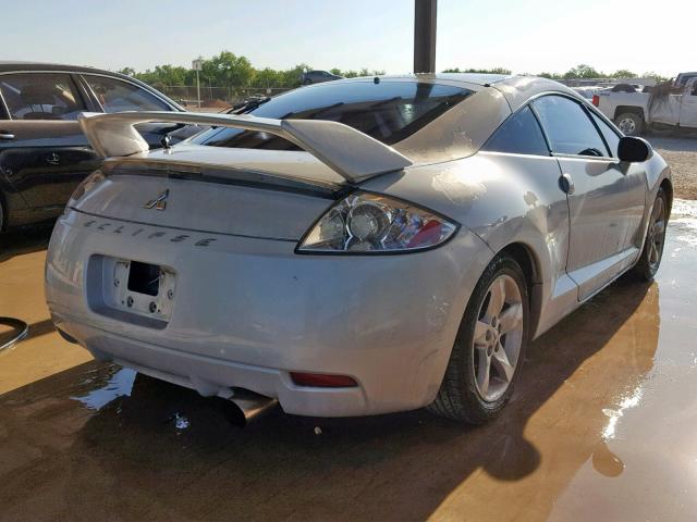 4A3AK24FX7E004608 - 2007 MITSUBISHI ECLIPSE GS SILVER photo 4