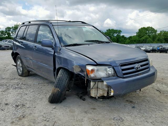 JTEEP21A770207351 - 2007 TOYOTA HIGHLANDER BLUE photo 1