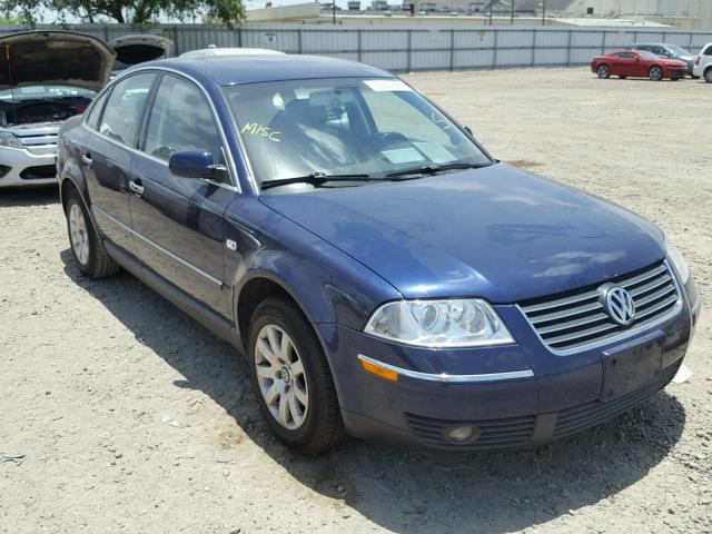 WVWPD63BX3E363951 - 2003 VOLKSWAGEN PASSAT GLS BLUE photo 1