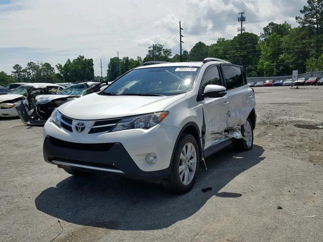 2T3YFREV7DW019110 - 2013 TOYOTA RAV4 LIMIT WHITE photo 2