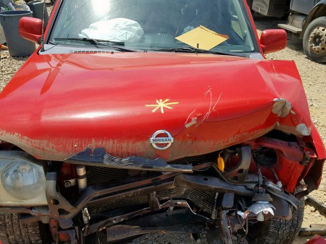 1N6ED27T44C448023 - 2004 NISSAN FRONTIER C RED photo 7