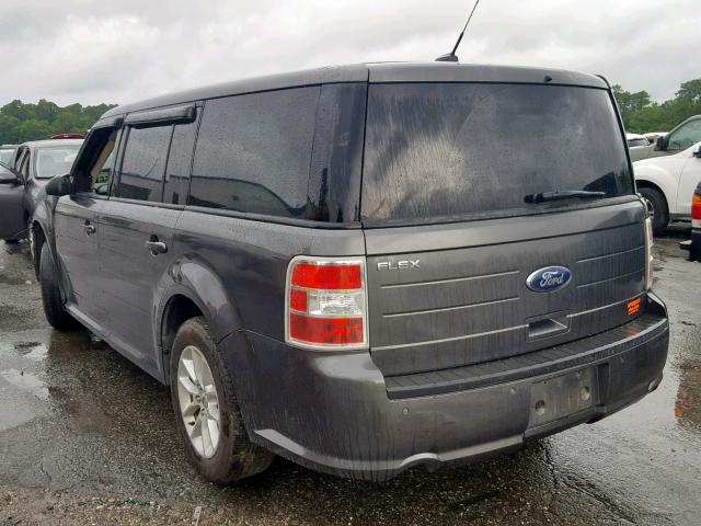 2FMGK5B86FBA01164 - 2015 FORD FLEX SE GRAY photo 3