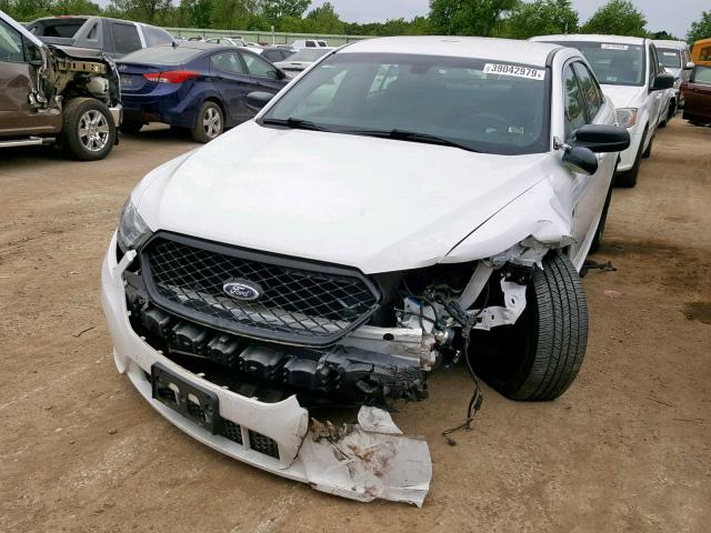 1FAHP2MK2EG178759 - 2014 FORD TAURUS POL WHITE photo 2