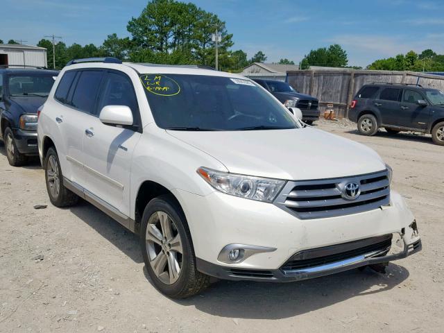 5TDYK3EH7BS033087 - 2011 TOYOTA HIGHLANDER WHITE photo 1