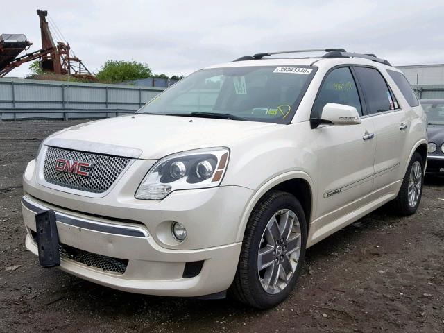 1GKKVTED1BJ281363 - 2011 GMC ACADIA DEN WHITE photo 2