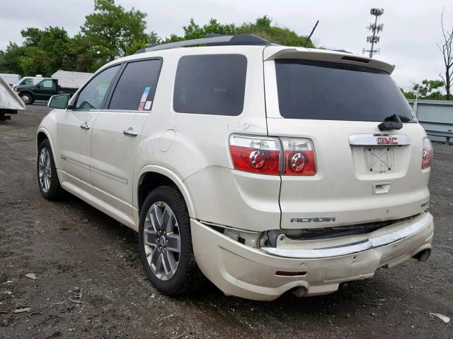 1GKKVTED1BJ281363 - 2011 GMC ACADIA DEN WHITE photo 3