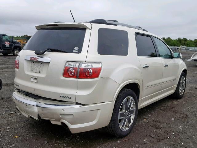 1GKKVTED1BJ281363 - 2011 GMC ACADIA DEN WHITE photo 4