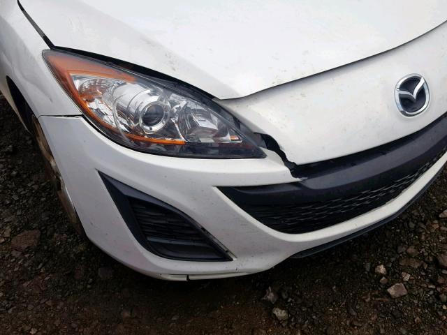 JM1BL1SG5A1274774 - 2010 MAZDA 3 I WHITE photo 9