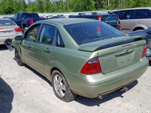 1FAHP34N57W252037 - 2007 FORD FOCUS ZX4 GREEN photo 3