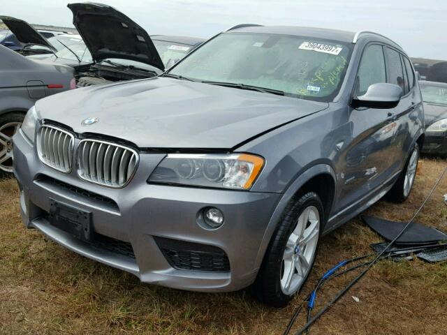 50XWX7C55DL98145 - 2013 BMW X3 XDRIVE3 GRAY photo 2