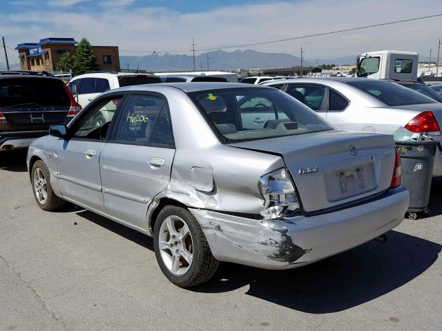 JM1BJ225730148564 - 2003 MAZDA PROTEGE DX SILVER photo 3