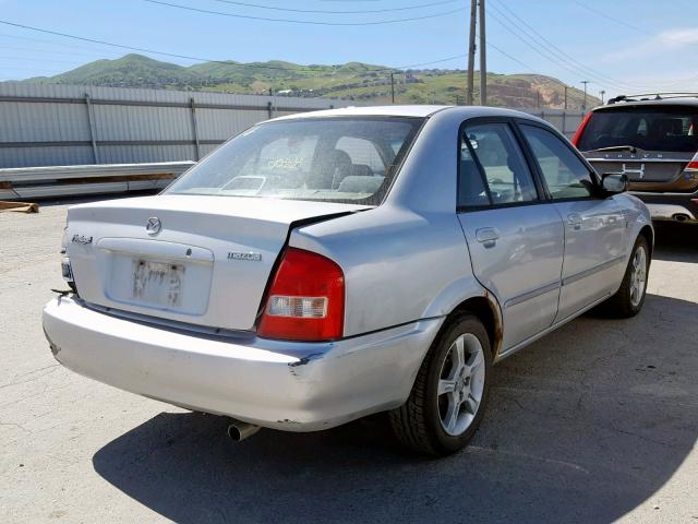 JM1BJ225730148564 - 2003 MAZDA PROTEGE DX SILVER photo 4