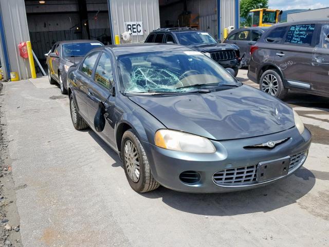 1C3EL46R52N187918 - 2002 CHRYSLER SEBRING LX BLUE photo 1