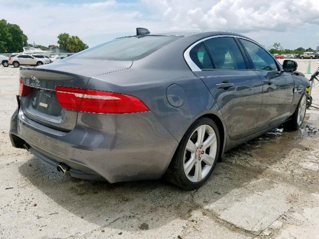 SAJAD4BG7HA958098 - 2017 JAGUAR XE PREMIUM GRAY photo 4