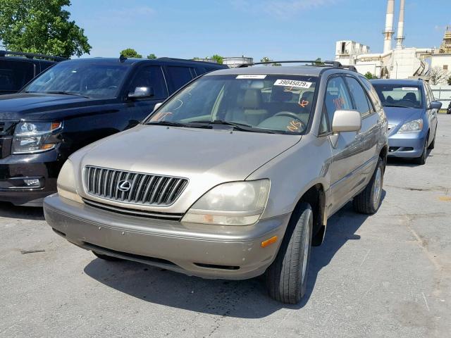 JT6HF10U7Y0097243 - 2000 LEXUS RX 300 GOLD photo 2