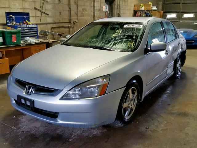 JHMCN36595C009545 - 2005 HONDA ACCORD HYB BLUE photo 2