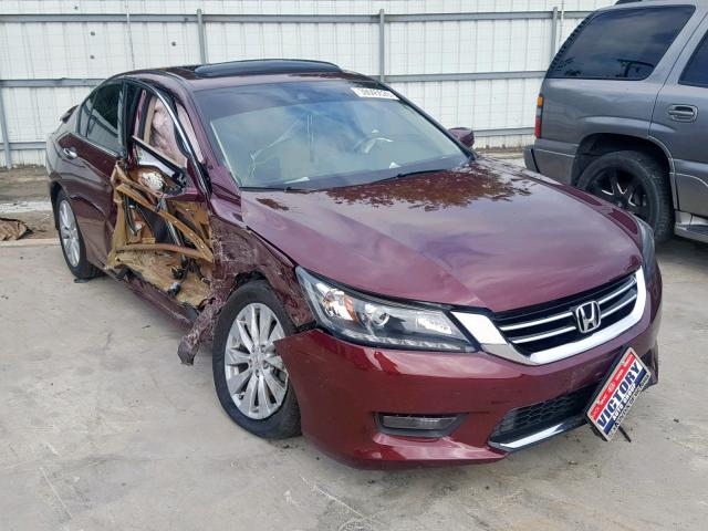 1HGCR3F86FA013101 - 2015 HONDA ACCORD EXL MAROON photo 1