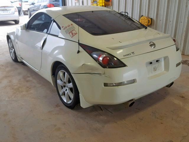 JN1AZ34D14M100957 - 2004 NISSAN 350Z COUPE WHITE photo 3