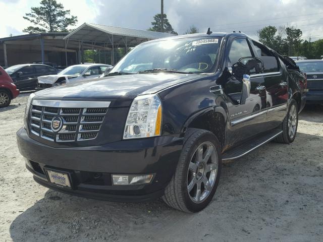 1GYS4HEF1DR176981 - 2013 CADILLAC ESCALADE E BLACK photo 2