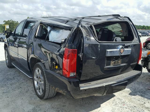 1GYS4HEF1DR176981 - 2013 CADILLAC ESCALADE E BLACK photo 3