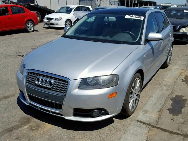 WAUHF78P87A082766 - 2007 AUDI A3 2 SILVER photo 2