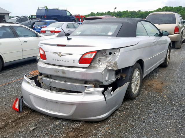 1C3LC55R88N181070 - 2008 CHRYSLER SEBRING TO SILVER photo 4