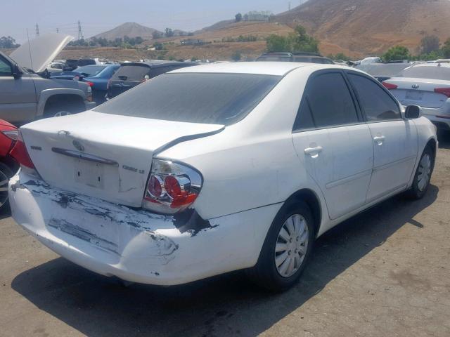 4T1BE30K25U022798 - 2005 TOYOTA CAMRY LE WHITE photo 4
