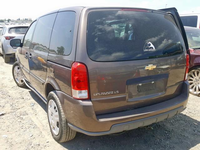 1GNDU23138D121056 - 2008 CHEVROLET UPLANDER L 棕色 照片 3