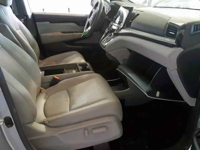 5FNRL6H95JB004892 - 2018 HONDA ODYSSEY EL SILVER photo 5