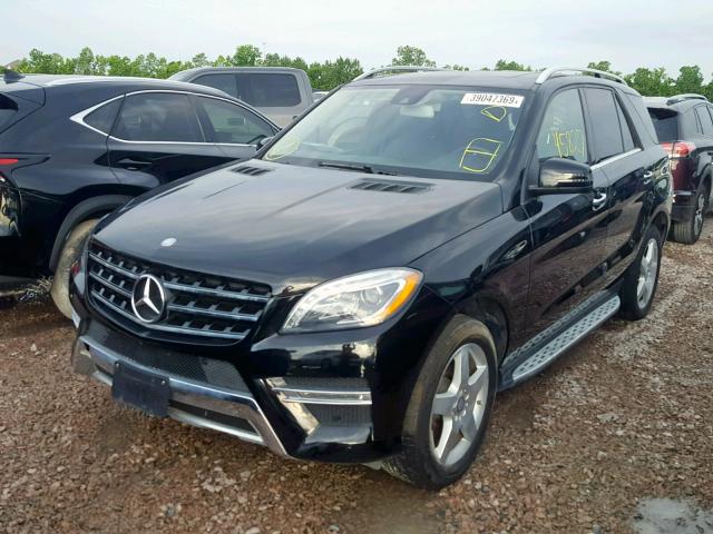 4JGDA5JB9EA361381 - 2014 MERCEDES-BENZ ML 350 BLACK photo 2