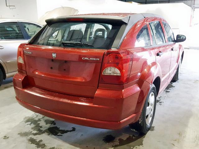 1B3HB28A19D251705 - 2009 DODGE CALIBER SE RED photo 4