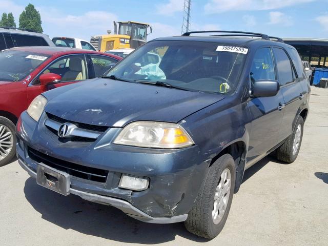 2HNYD18825H537795 - 2005 ACURA MDX TOURIN GRAY photo 2