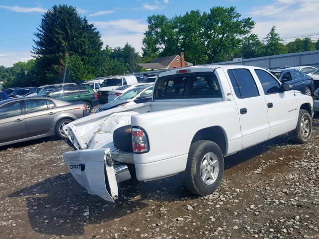 1B7GL2AX11S202543 - 2001 DODGE DAKOTA QUA WHITE photo 4