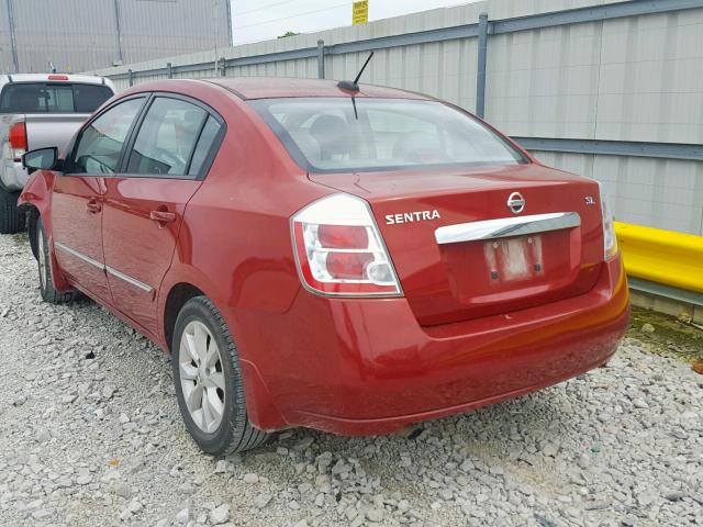 3N1AB6AP2AL699538 - 2010 NISSAN SENTRA 2.0 RED photo 3