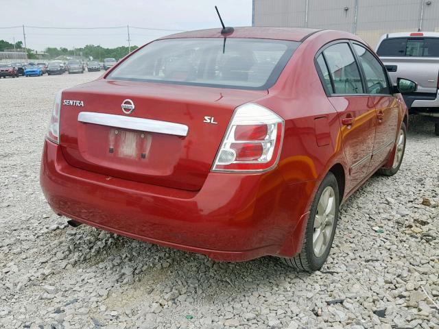 3N1AB6AP2AL699538 - 2010 NISSAN SENTRA 2.0 RED photo 4