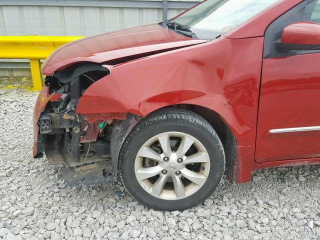 3N1AB6AP2AL699538 - 2010 NISSAN SENTRA 2.0 RED photo 9