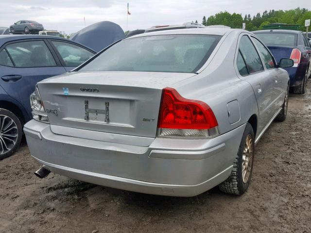 YV1RS592262540749 - 2006 VOLVO S60 2.5T SILVER photo 4