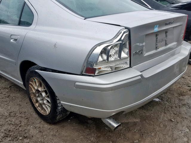 YV1RS592262540749 - 2006 VOLVO S60 2.5T SILVER photo 9