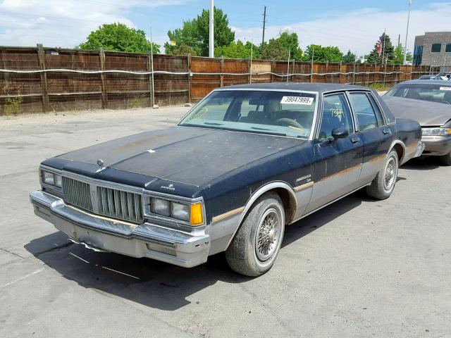 1G2AT69H4EX209834 - 1984 PONTIAC PARISIENNE BLACK photo 2