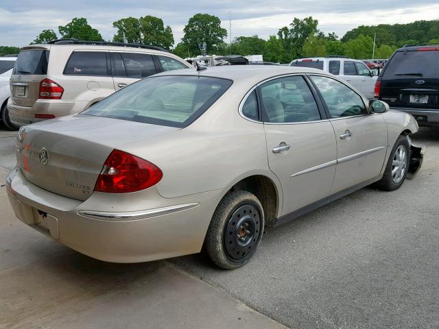 2G4WC582281183983 - 2008 BUICK LACROSSE C GOLD photo 4