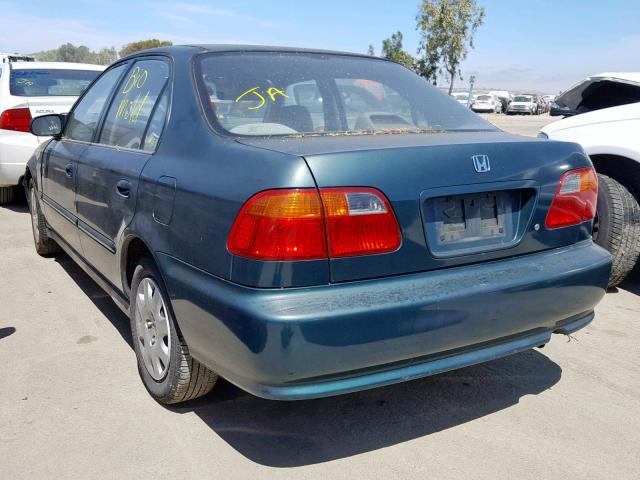 2HGEJ6610XH541546 - 1999 HONDA CIVIC BASE GREEN photo 3