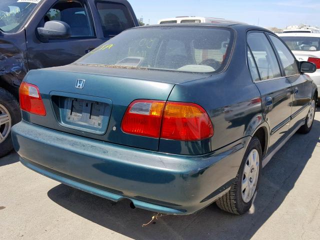 2HGEJ6610XH541546 - 1999 HONDA CIVIC BASE GREEN photo 4