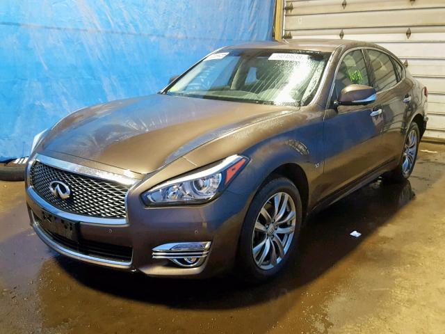 JN1BY1AR1KM585335 - 2019 INFINITI Q70 3.7 LU BROWN photo 2