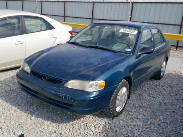 2T1BR12E4YC326267 - 2000 TOYOTA COROLLA VE BLUE photo 2